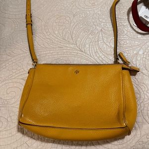 Tory Burch Mustard Color Cross Body Bag